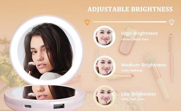 Gương trang điểm mini YEELIGHT 4 trong 1 - AKIA Smart Home