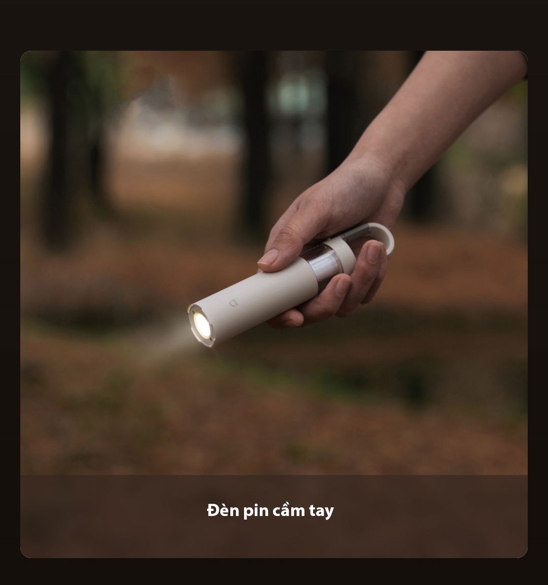 Đèn cắm trại Xiaomi có thể sử dụng như đèn pin cầm tay 