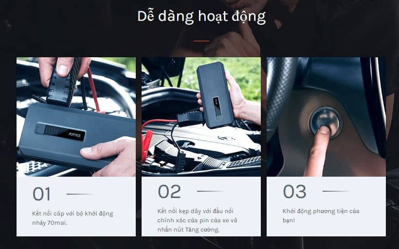 hướng dẫn sử dụng bộ kích điện 70mai-ps06