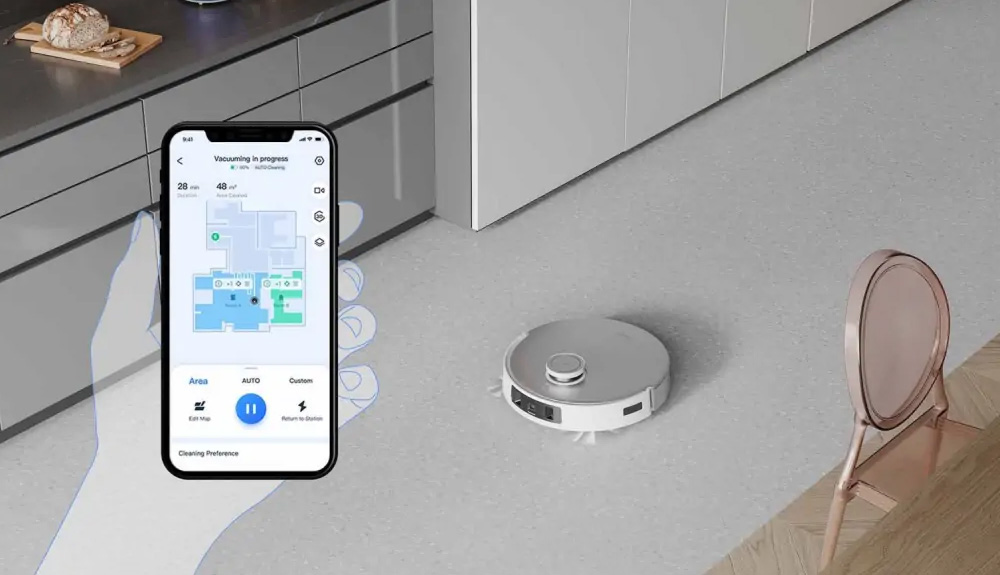 Chế độ quản gia tự động của Robot Hút Bụi Lau Nhà T20 OMNI