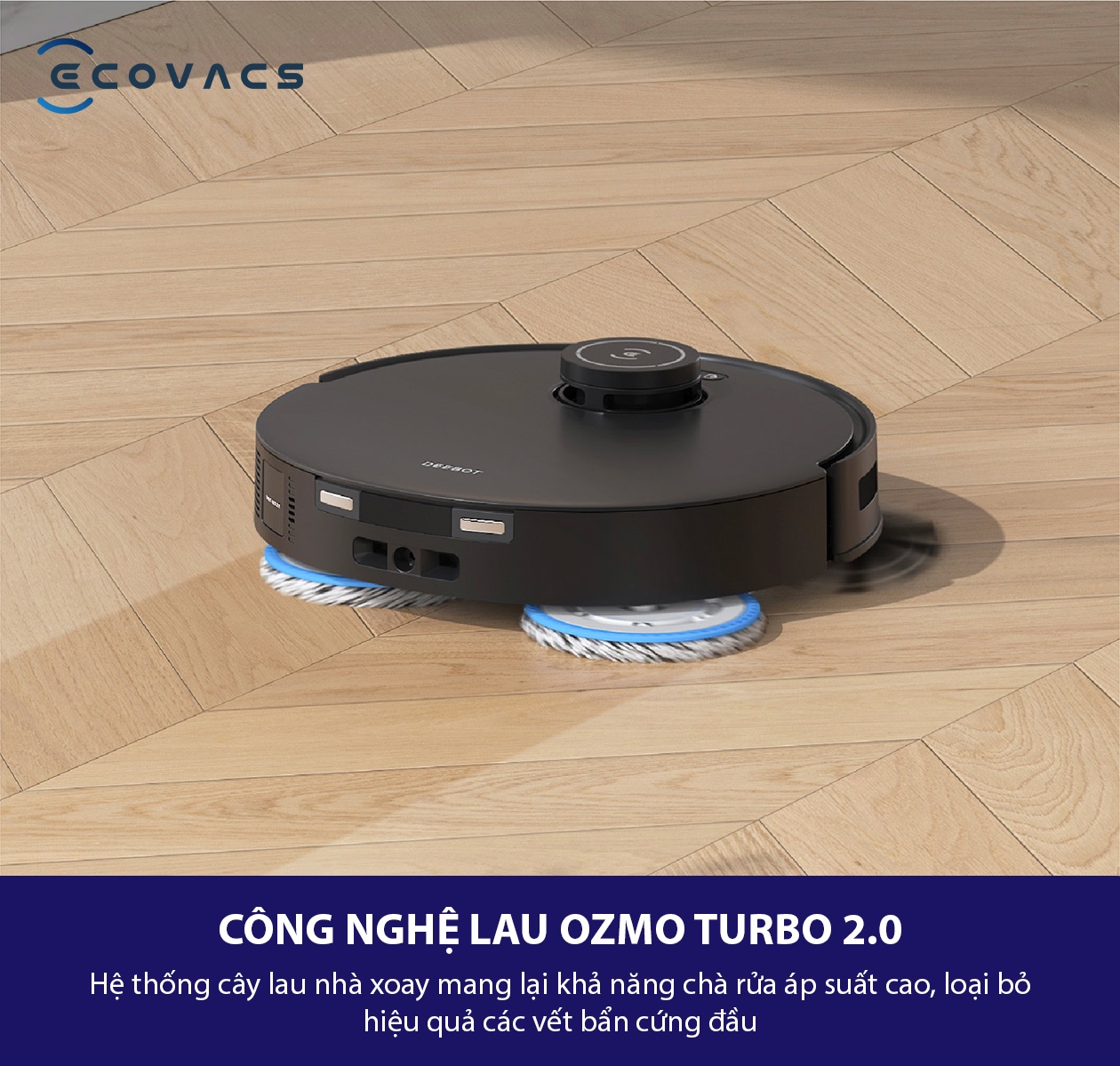 Công nghệ lau rung Deebot T30s Combo