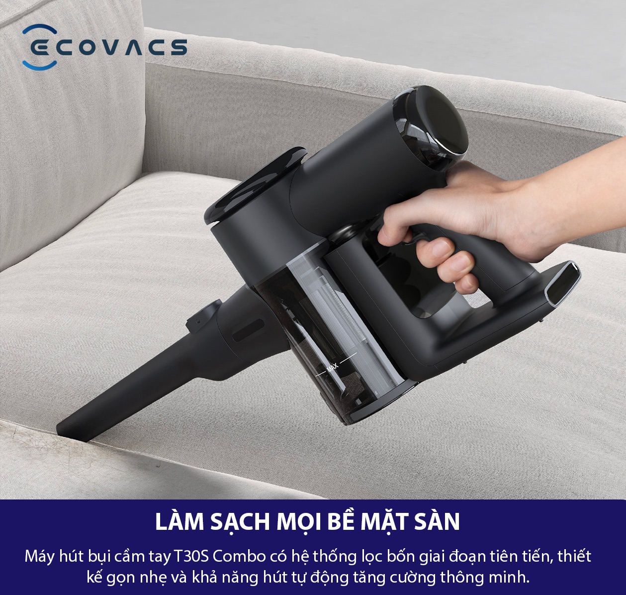 Deebot T30s Combo - Máy hút bụi cầm tay