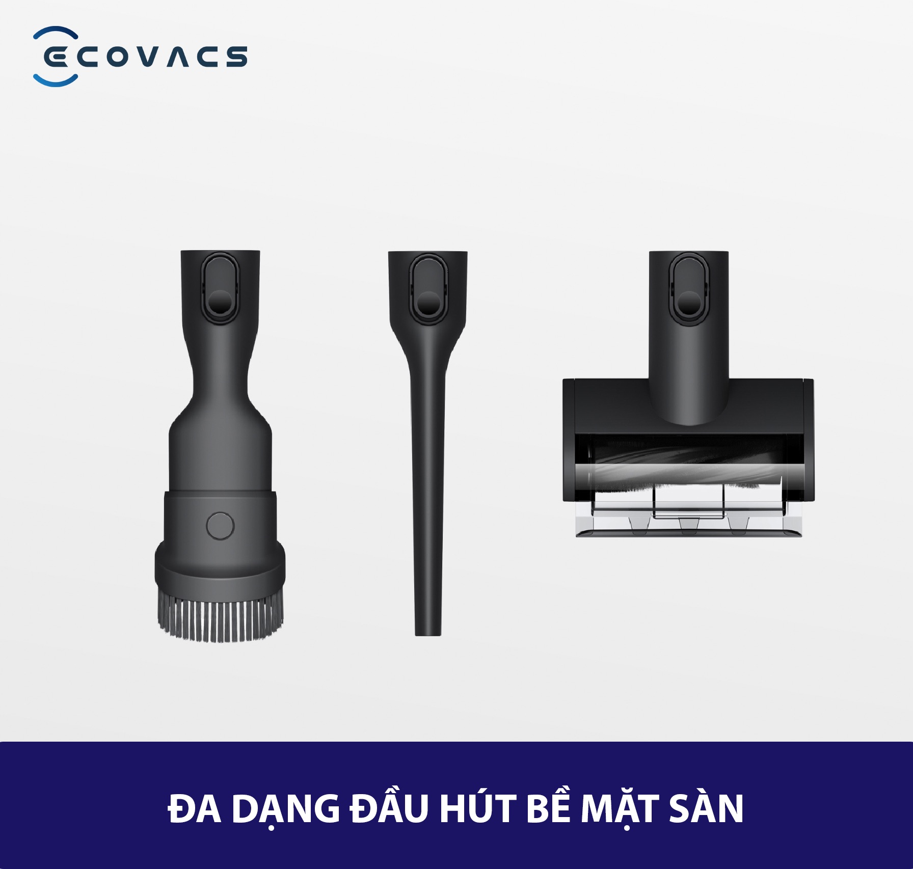 Các đầu hút của Ecovacs Deebot T30s Combo