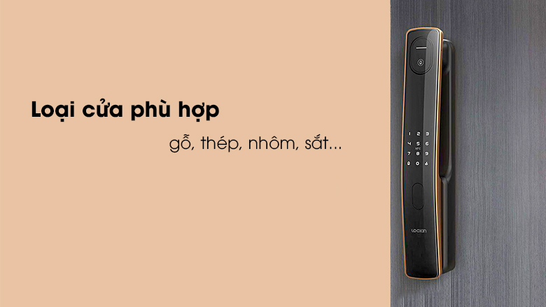 Khóa cửa thông minh S50F - Lắp được nhiều loại cửa
