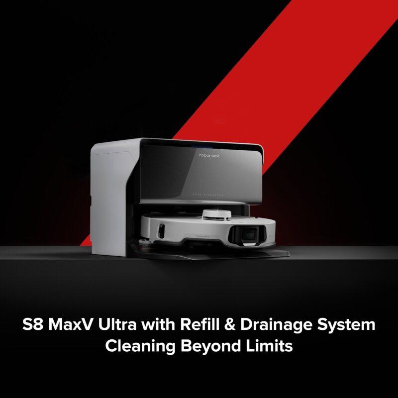 Roborock S8 Max Ultra có hệ thống nạp lại và xả nước