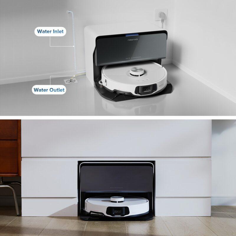 Roborock S8 Max Ultra có hệ thống nạp lại và xả nước