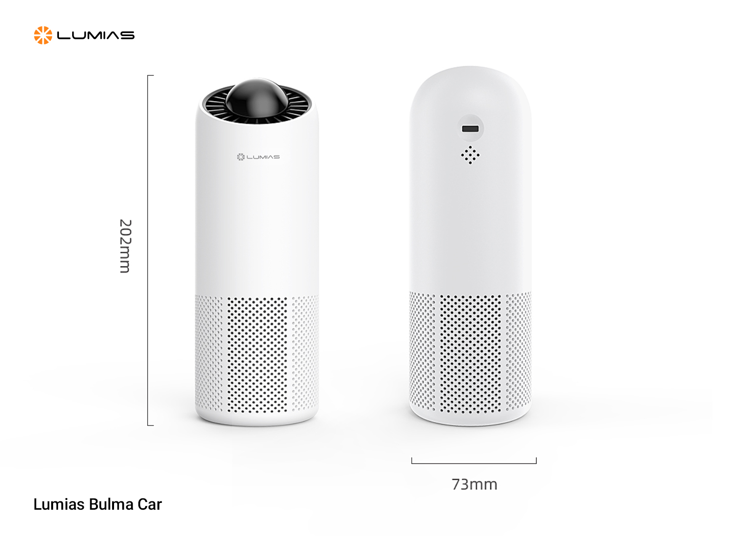 máy lọc không khí Lumias Bulma Car điều khiển từ xa qua Tuya